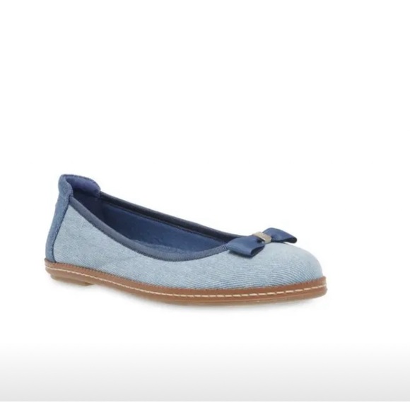 Anne Klein Emerald Denim ballet Flats 6.5 - Picture 3 of 13